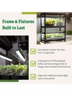 Stack-n-Grow Lights - 2-Tier System -Gardene Supply Sales 8608905 7