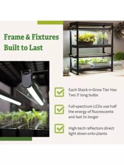 LED Stack-n-Grow Lights - 2-Tier System -Gardene Supply Sales 8608906 7
