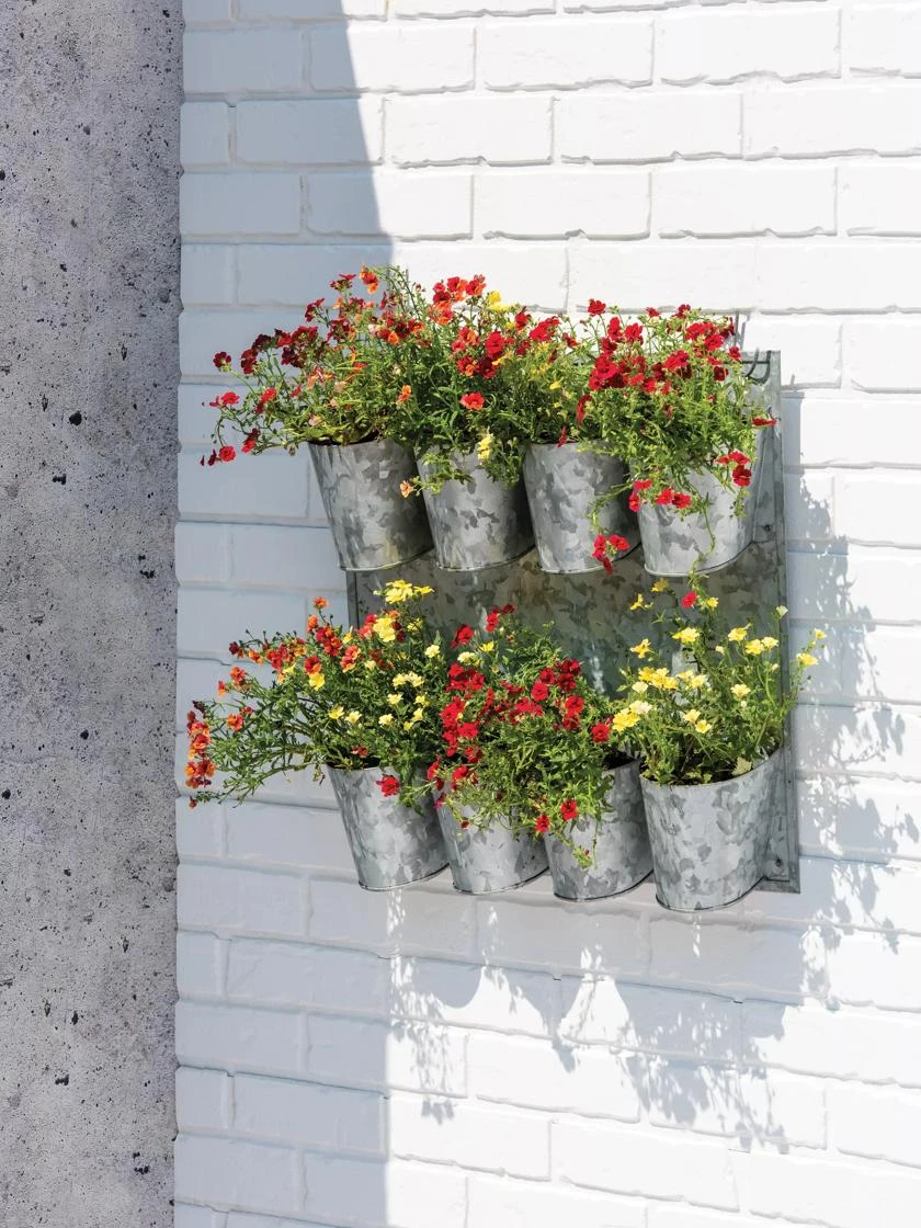 8 Pot Metal Wall Planter 8 Pot Metal Wall Planter -Gardene Supply Sales 8609089 5656 tif