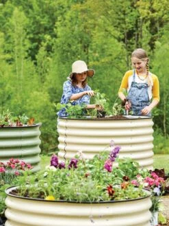 Birdies™ Round Metal Raised Bed, Tall -Gardene Supply Sales 8609152 7563 tif