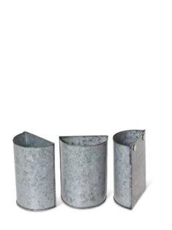 Mini Magnetic Galvanized Planter Pockets, Set Of 3 -Gardene Supply Sales 8609216 8714 tif