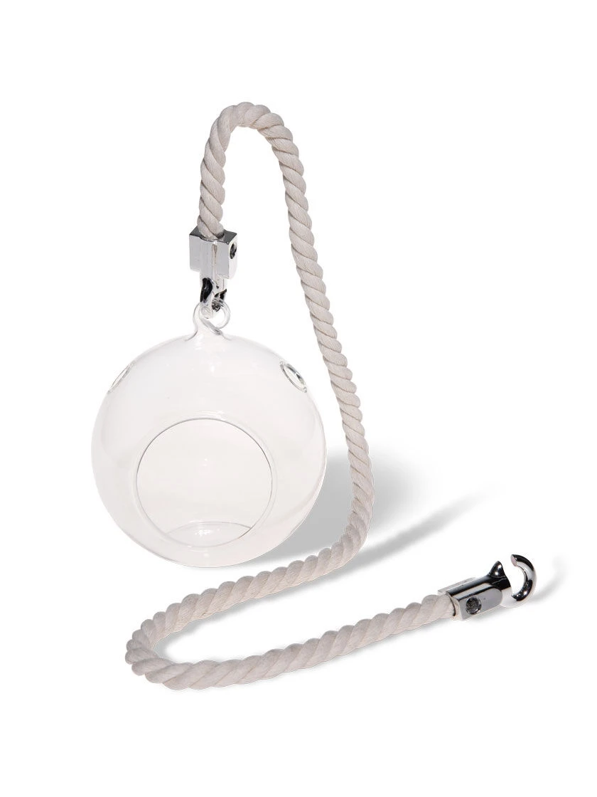 Mini Blown-Glass Hanging Terrarium, Set of 2 Mini Blown-Glass Hanging Terrarium, Set Of 2 -Gardene Supply Sales 8609218 4734