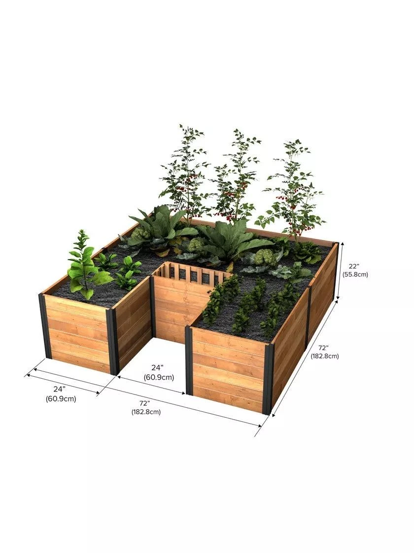 Vita Mezza Keyhole Garden 6’x6’ Vita Mezza Keyhole Garden 6’x6’ -Gardene Supply Sales 8609395 02V