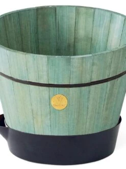 VegTrug® Build-a-Barrel Wooden Planter With Self-Watering Reservoir Tray, 18" -Gardene Supply Sales 8610253 07V tif