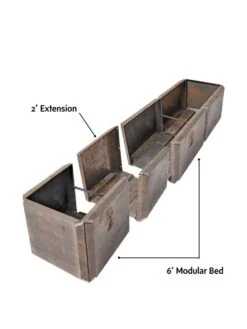 Corten Steel Modular Raised Bed, 2' Extension -Gardene Supply Sales 8610701 4010 tif 1