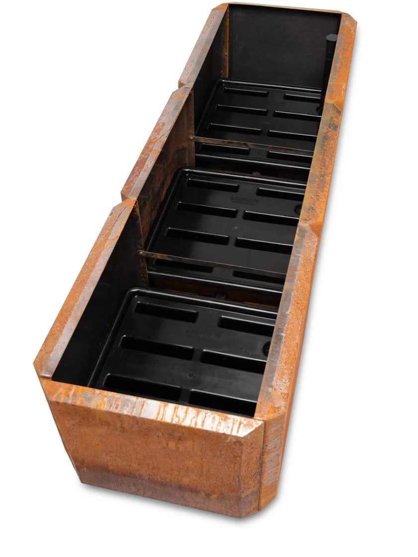 Corten Steel Modular Raised Bed, 2'x6' Corten Steel Modular Raised Bed, 2'x6' -Gardene Supply Sales 8610703 0034 tif