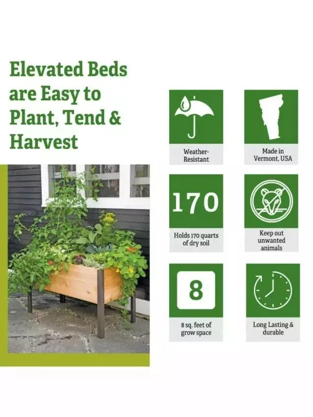Self-Watering Elevated Planter Box, 2' x 4' Self-Watering Elevated Planter Box, 2' X 4' -Gardene Supply Sales 8610894 5 2