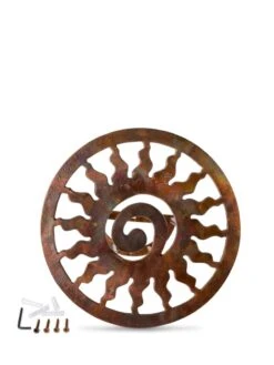 Rustic Sun Wall-Mount Garden Hose Hanger -Gardene Supply Sales 8611025 0828 tif