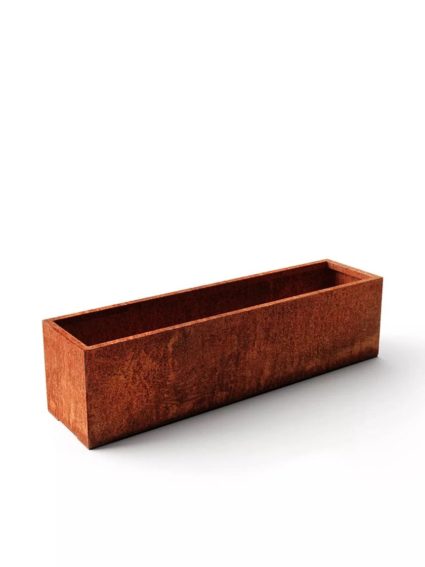 Veradek Metallic Series Corten Steel Window Box Planter, 36" Veradek Metallic Series Corten Steel Window Box Planter, 36" -Gardene Supply Sales 8611609 05V tif