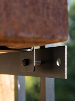 Veradek Metallic Series Corten Steel Railing Planters -Gardene Supply Sales 8611611 02v