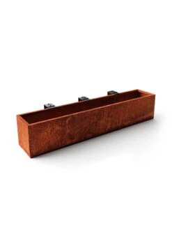 Veradek Metallic Series Corten Steel Railing Planters -Gardene Supply Sales 8611614 04v