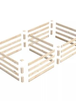 Pine Raised Garden Beds, 4'x8' 2 Pine Raised Garden Beds, 4'x8' -Gardene Supply Sales 8612238 01V jpg