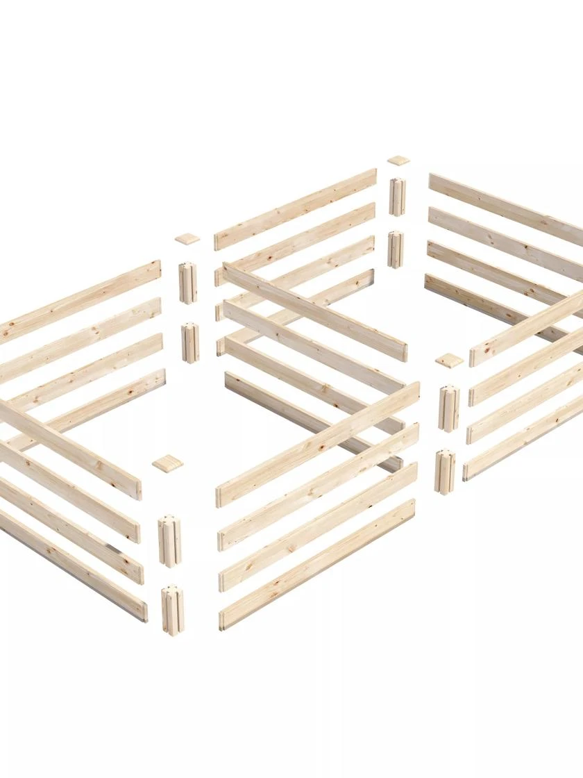 Pine Raised Garden Beds, 4'x8' Pine Raised Garden Beds, 4'x8' -Gardene Supply Sales 8612238 01V jpg