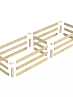 Pine Raised Garden Bed, 2' X 8' -Gardene Supply Sales 8612244 01V jpg