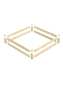 Pine Raised Garden Beds, 4'x4' -Gardene Supply Sales 8612249 01v