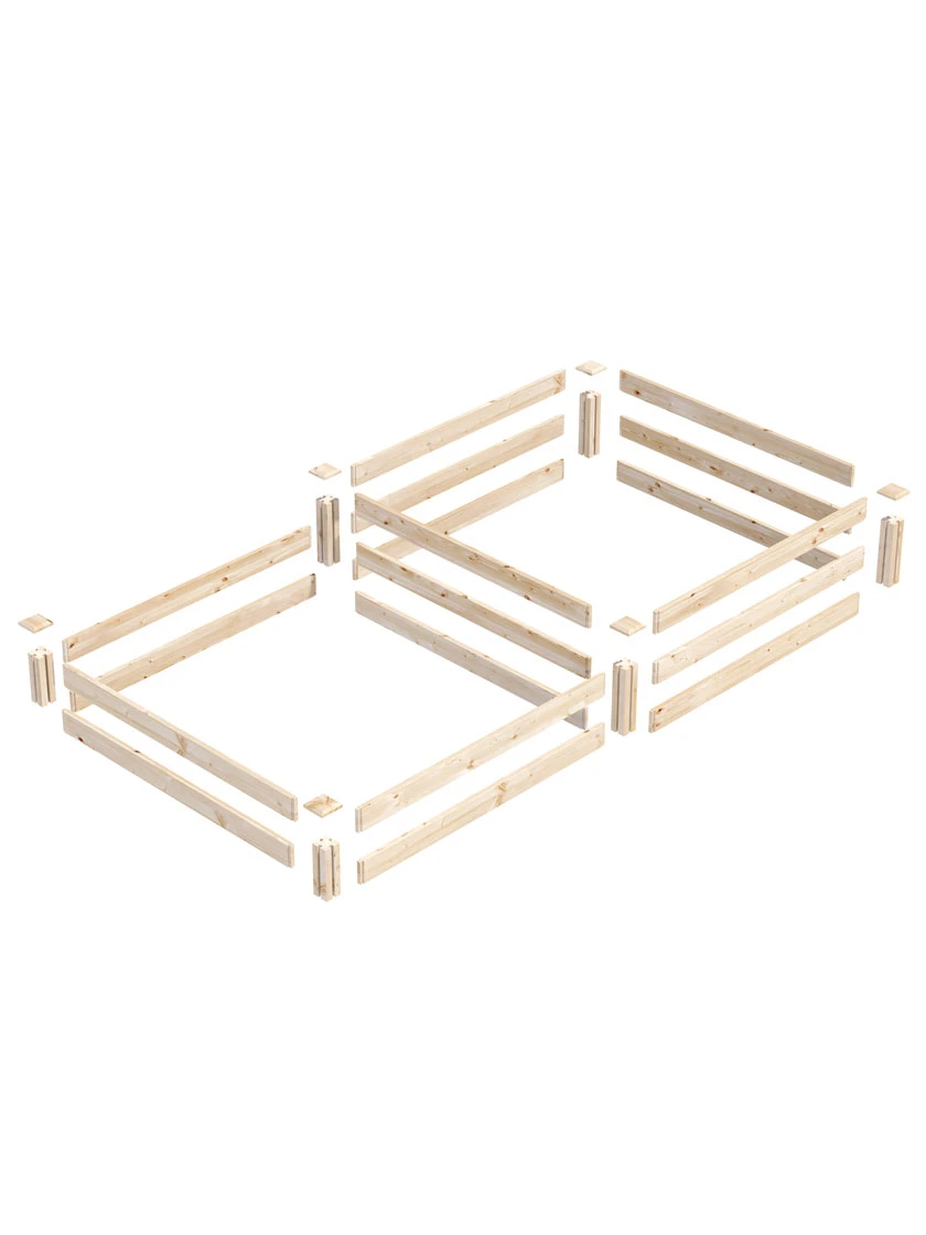 2-Tier Pine Raised Garden Bed, 4'x8' 2-Tier Pine Raised Garden Bed, 4'x8' -Gardene Supply Sales 8612253 01v