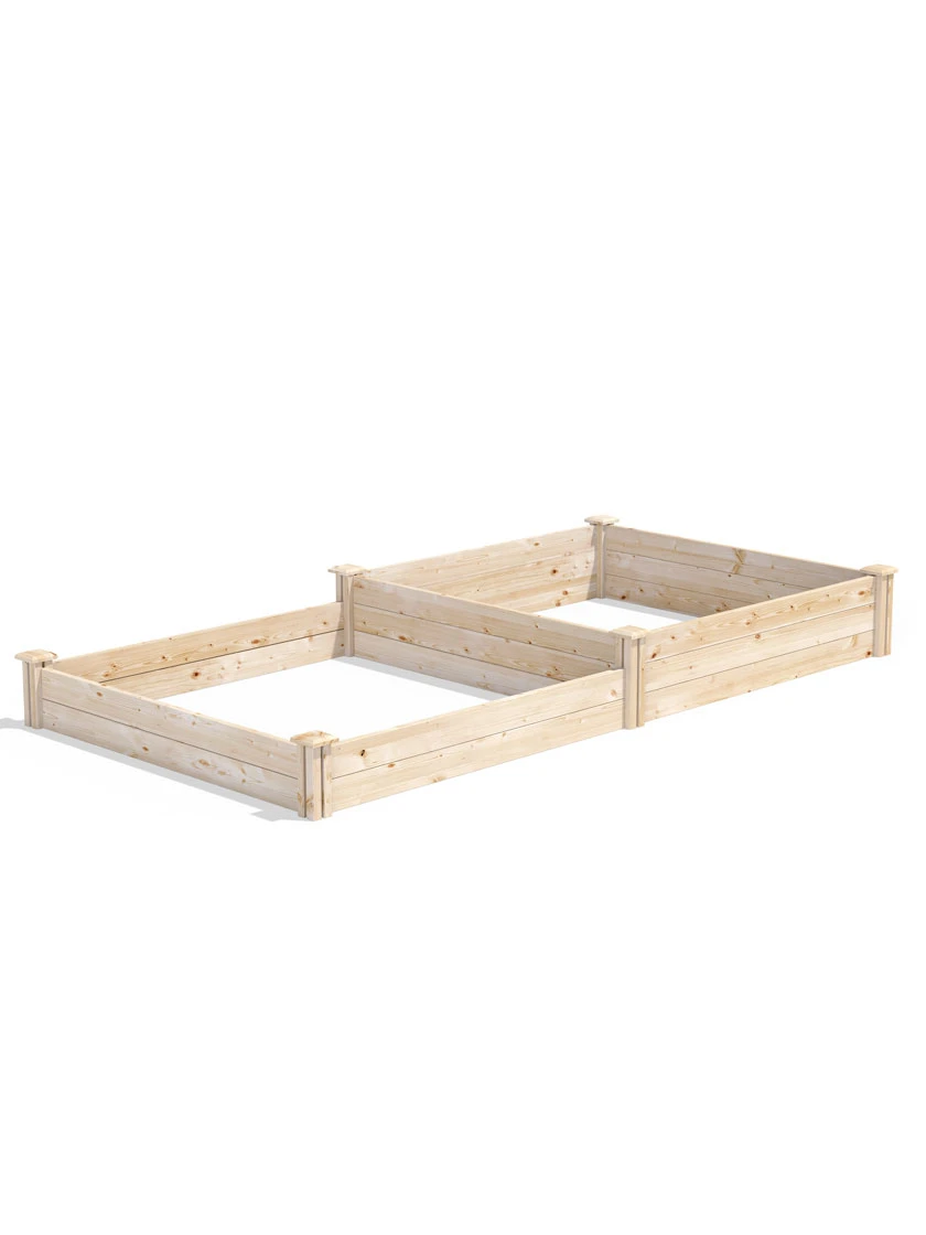 2-Tier Pine Raised Garden Bed, 4'x8' 2-Tier Pine Raised Garden Bed, 4'x8' -Gardene Supply Sales 8612253 03v