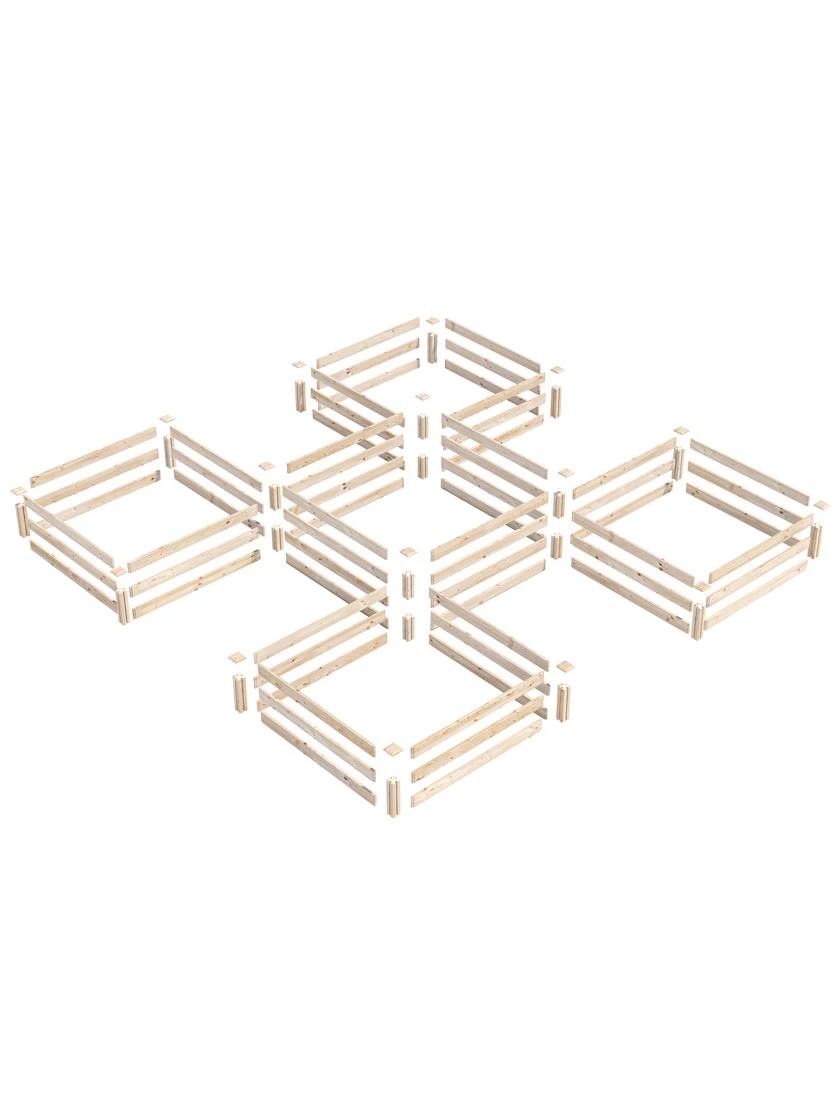 2-Tier Pine Raised Garden Bed, 80 Sqft.12'x12' 2-Tier Pine Raised Garden Bed, 80 Sqft.12'x12' -Gardene Supply Sales 8612255 01v