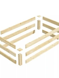 Pine Raised Garden Bed, 2'x4'x10.5" High -Gardene Supply Sales 8612256 01V jpg