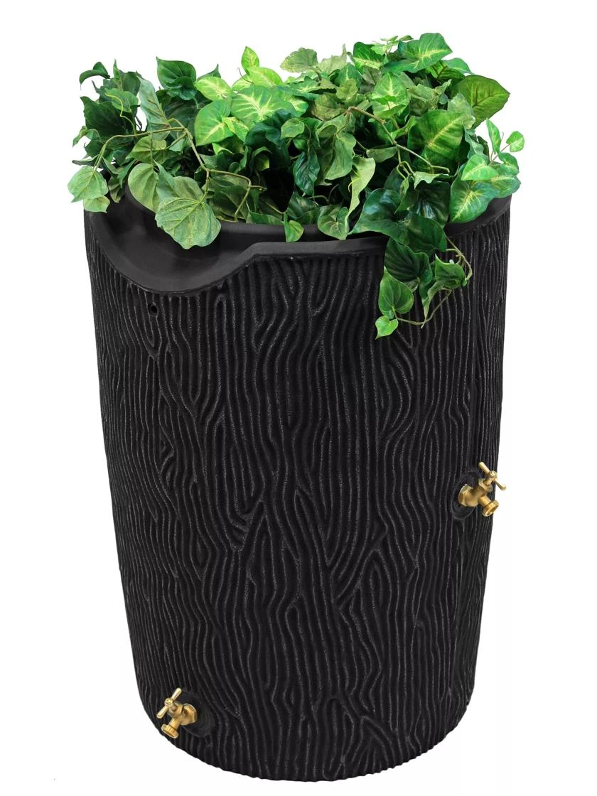 Impressions Bark 50 Gallon Rain Saver Impressions Bark 50 Gallon Rain Saver -Gardene Supply Sales 8612301 01V jpg
