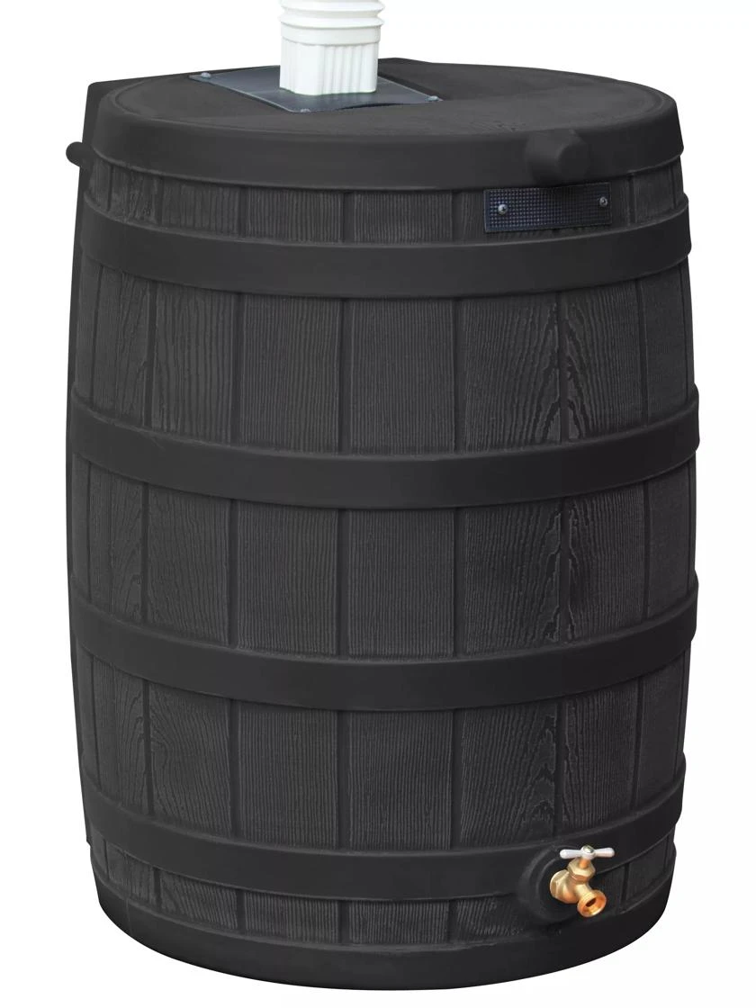 Rain Wizard 50 Gallon Rain Barrel Rain Wizard 50 Gallon Rain Barrel -Gardene Supply Sales 8612311 01V jpg