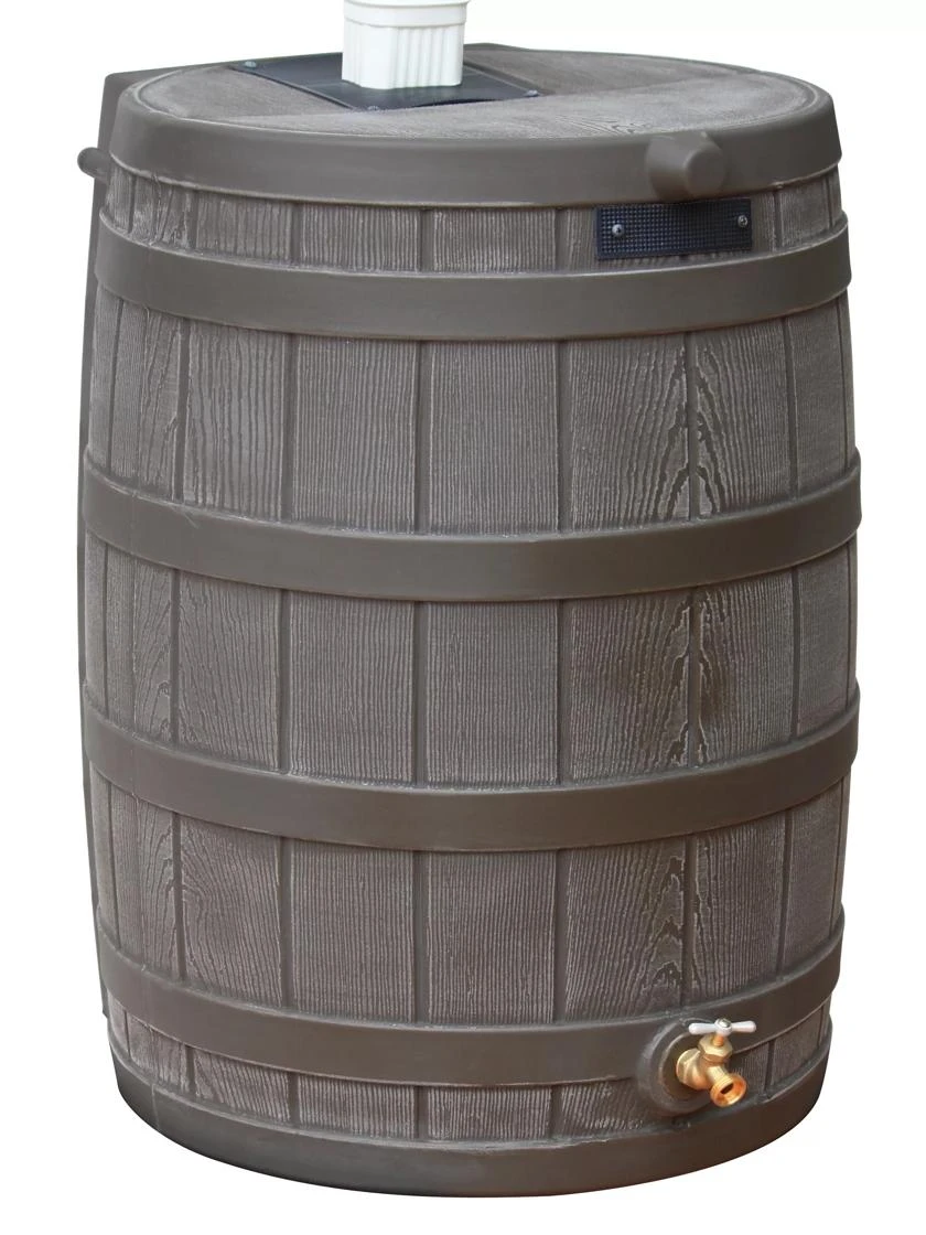 Rain Wizard 50 Gallon Rain Barrel Rain Wizard 50 Gallon Rain Barrel -Gardene Supply Sales 8612311 03V jpg