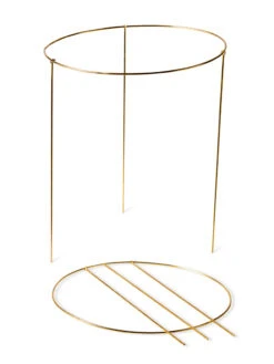 Brass Plated Grow Throughs, Set Of 2 -Gardene Supply Sales 8612661 191