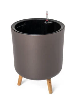 Ava Self-Watering Round Planter -Gardene Supply Sales 8612692 298 ava self watering round planter coffee