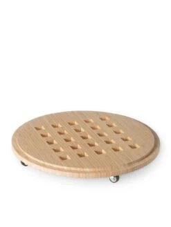 Bamboo Plant Caddy Round, 15.75" -Gardene Supply Sales 8612716 204 tif