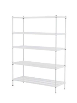 MeshWorks © 5 Tier Plant Shelving -Gardene Supply Sales 8613014 11v meshworks 5 tier plant shelf white
