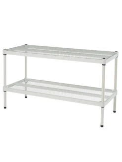 MeshWorks © Stacking Plant Shelves -Gardene Supply Sales 8613018 02v meshworks stacking plant shelves white