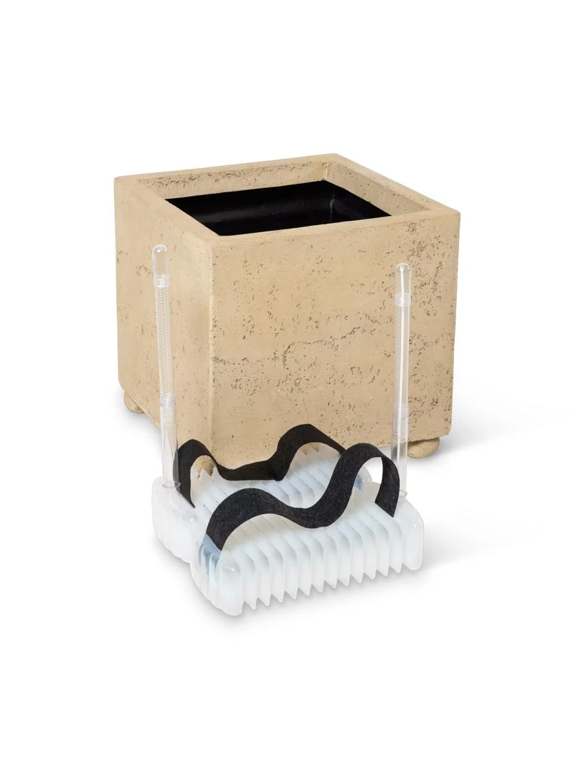 Self-Watering LavaStone® Modern Square Self-Watering LavaStone® Modern Square -Gardene Supply Sales 8613258 4193