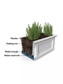 Fairfield Self-Watering Elevated Garden Bed -Gardene Supply Sales 8613283 07V 3 4