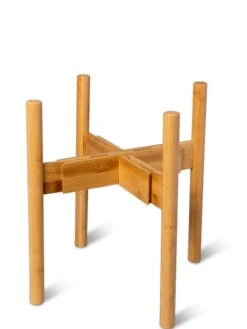 Adjustable Bamboo Plant Stand, Set Of 2 -Gardene Supply Sales 8613292 7071