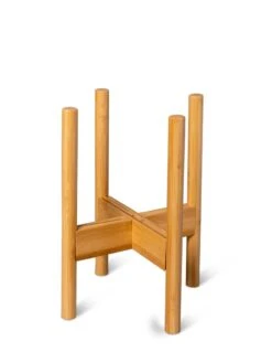 Adjustable Bamboo Plant Stand, Set Of 2 -Gardene Supply Sales 8613292 7076