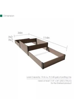 Terraced Triple Garden Bed -Gardene Supply Sales 8614257 01V 3 4