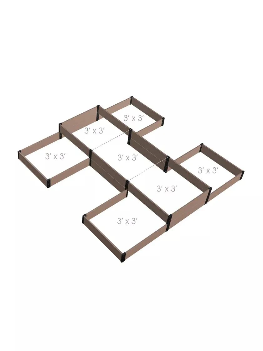 Terraced H-Shape Garden Bed Terraced H-Shape Garden Bed -Gardene Supply Sales 8614260 02V 3 4