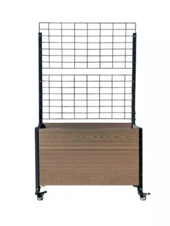Mobile Deep Trough Planter With Trellis -Gardene Supply Sales 8614265 02V
