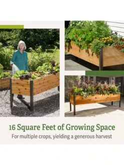 Elevated Planter Box, 2' X 8' 2 Elevated Planter Box, 2' X 8' -Gardene Supply Sales B00EOW8FHU raisedbed feature 2 1