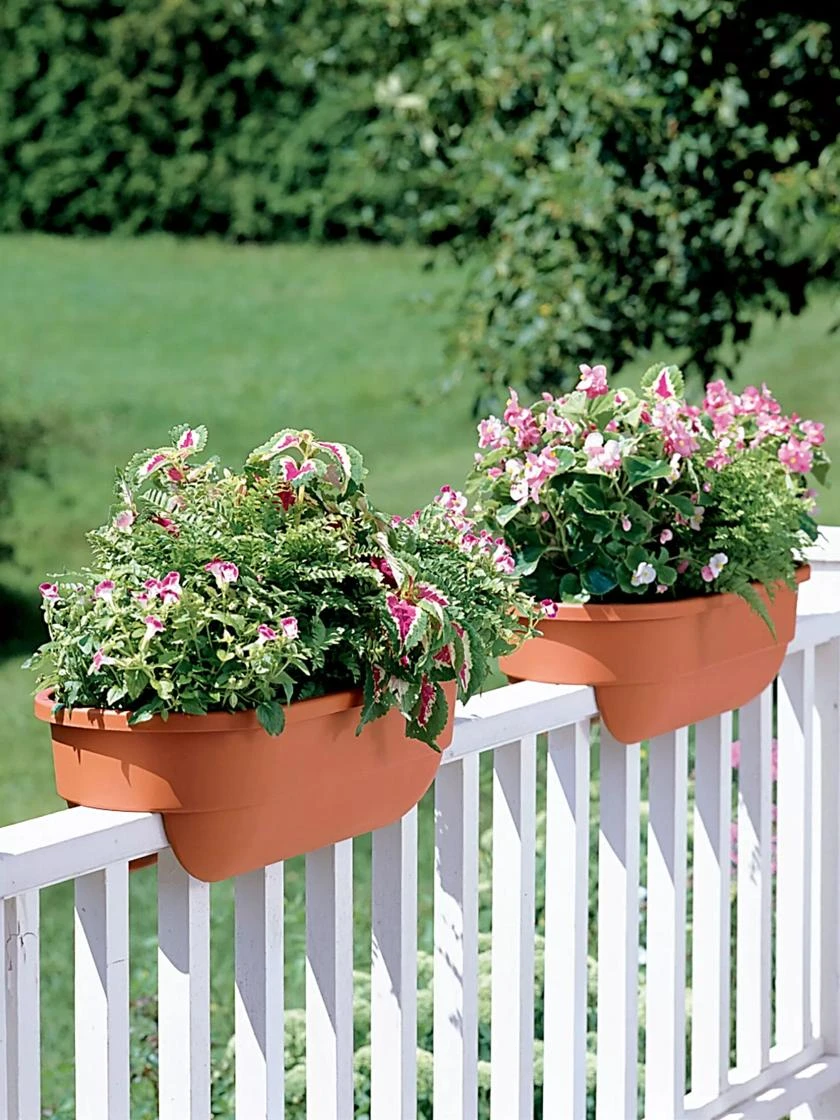 2' x 4' Railing Planter, 25" 2' X 4' Railing Planter, 25" -Gardene Supply Sales GS34336 01 24 inch 2x6 railing planters