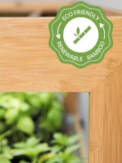 Bamboo LED Grow Light Garden For Succulents And Seeds -Gardene Supply Sales bamboo grow light icon 3 4 2